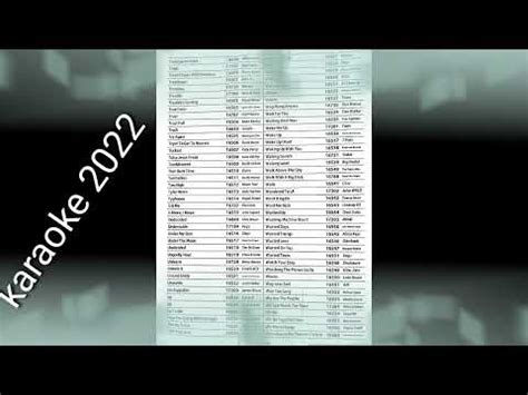 megavision 2022 song lists. karaoke2022 MTV MP3 .